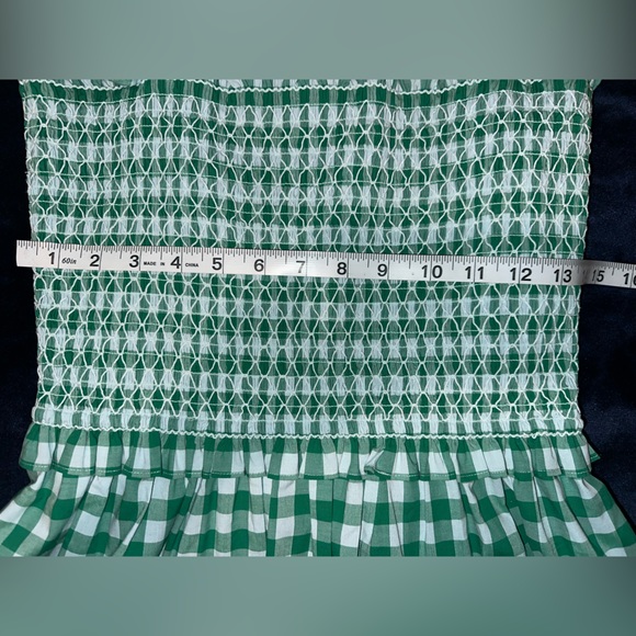 Kate Spade Maxi Green Gingham Dress - Picture 11 of 12